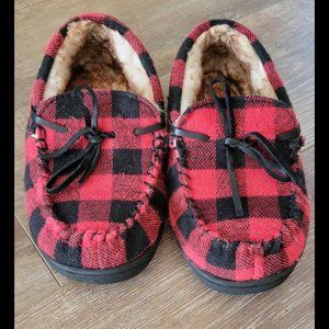 Little kids buffalo print slippers